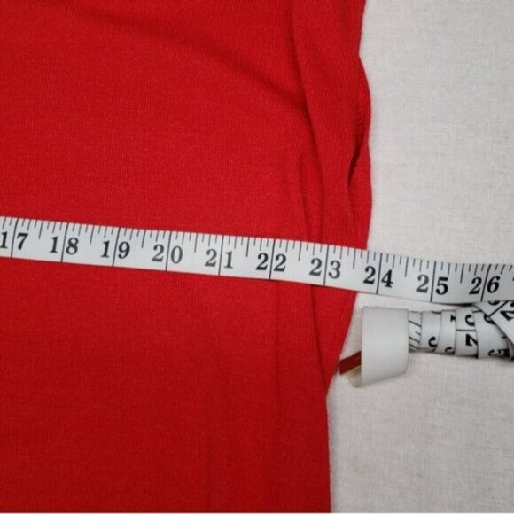 Wilfred Free Lorelei Dress Oversized Soft Jersey Knit Red POCKETS Size XS - Picture 12 of 15